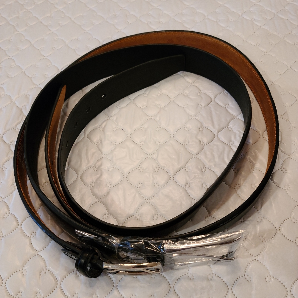 2 Brand New Black Men's Belts